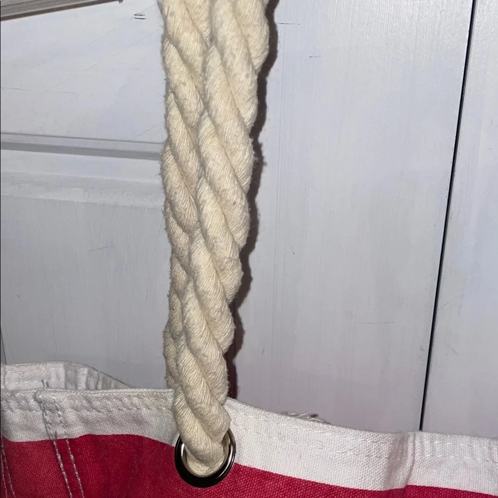 Universal Striped Tote with Rope Handles - Picture 4 of 10